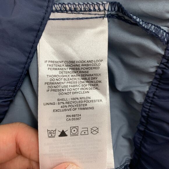 Columbia Hooded Rain Jacket Womens XS Extra Small Navy Vented Nylon Arcadia II - Picture 11 of 14